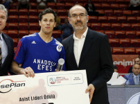 Spor Toto Basketbol Ligi’nin asist kralı Thomas Heurtel...