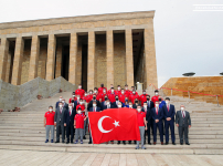 Anadolu Efes'in Euroleague Şampiyonluk Kupası Gazi Mustafa Kemal Atatürk'ün Huzurunda